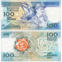 купить Португалия 100 эскудо 1986 (Pick 179a) (16.10.1986) Вариант подписи 2