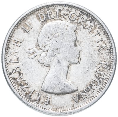 купить Канада 25 центов (cents) 1953-1966 случайный год