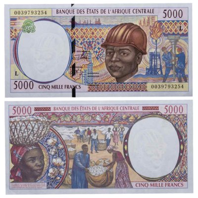 купить Габон 5000 франков 2000