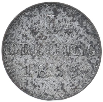 купить Германия(Гамбург) 1 дрейлинг (dreiling) 1855