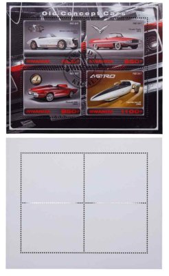 купить Руанда марки квартблок "Автомобили. Машины. Ретро. Старый концепт" 400, 650, 850, 1100 франков 2017