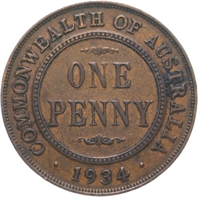 купить Австралия 1 пенни (penny) 1934