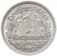 купить Германия 1 рейхсмарка (reichsmark) 1933 Третий рейх