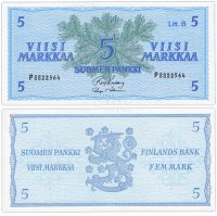 купить Финляндия 5 марок 1963