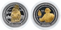 купить Острова Питкэрн 2008-2009 набор монет "Корабль Баунти" в футляре с сертификатом Редкость