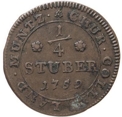 купить Германия, Кельн 1/4 стюбера 1759