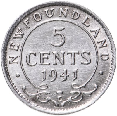 купить Ньюфаундленд 5 центов (cents) 1941