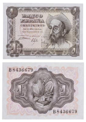 купить Испания 1 песета 1951 года (Pick 139)
