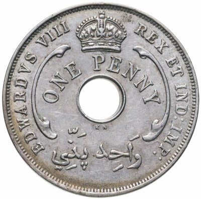 купить Британская Западная Африка 1 пенни (penny) 1936 KN Эдуард VIII