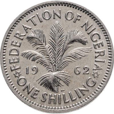купить Нигерия 1 шиллинг (shilling) 1962