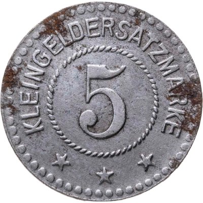 купить Германия (нотгельды) 5 пфеннигов 1917 "Город Арнштадт"