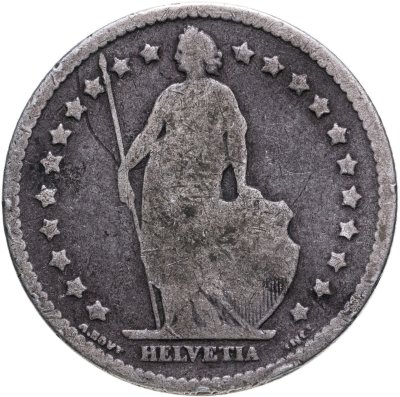купить Швейцария 1 франк (franc) 1877