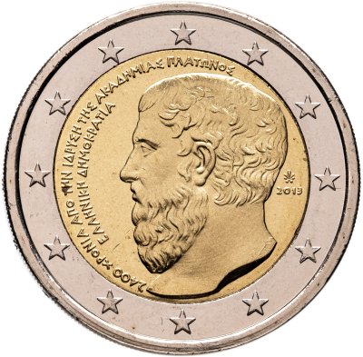 купить Греция 2 евро (euro) 2013 "2400 лет с основания Платоновской Академии"