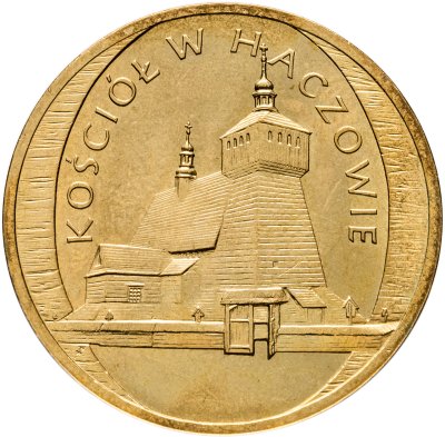 купить Польша 2 злотых 2006 "Памятники Польши - Церковь в Хачуве"
