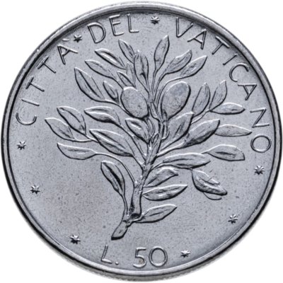 купить Ватикан 50 лир 1970-1976, случайный год