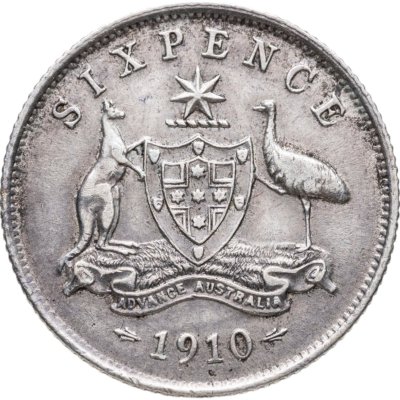 купить Австралия 6 пенсов (pence) 1910