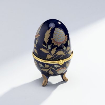 купить Пасхальное яйцо-шкатулка, фарфор, золочение, Китай, 2010-2020 гг.