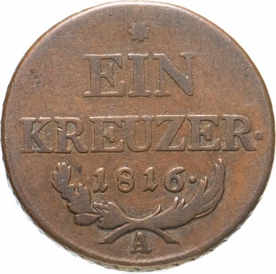 купить Австрия 1 крейцер (kreuzer) 1816 A знак монетного двора "A" - Вена