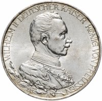 купить Германская Империя (Пруссия) 3 марки (mark) 1913 "25 лет правлению Вильгельма II"