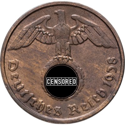 купить Германия (Третий рейх) 2 рейхспфеннига (reichspfennig) 1938 А