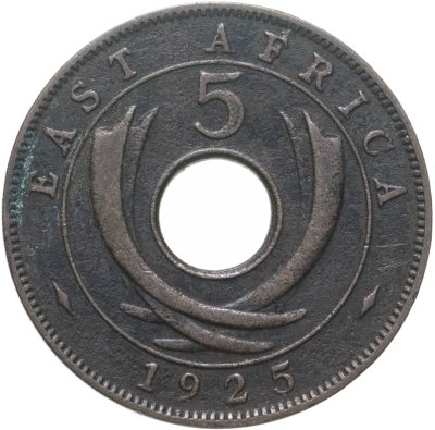 купить Британская Восточная Африка 5 центов (cents) 1925