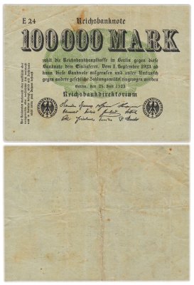 купить Германия 100000 марок 1923 (Pick 91a)