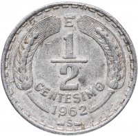 купить Чили 1/2 сентесимо (centesimo) 1962