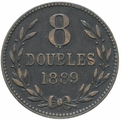 купить Гернси 8 дублей (doubles) 1889