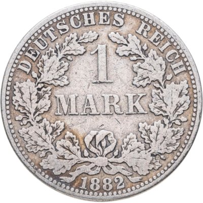 купить Германия 1 марка 1882 Знак монетного двора: "A" - Берлин