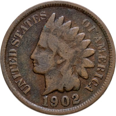 купить США 1 цент (cent) 1902 Indian Head Cent