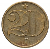 купить Чехословакия 20 геллеров случайный год (1972-1990)