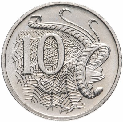 купить Австралия 10 центов 1985-1998 королева средних лет