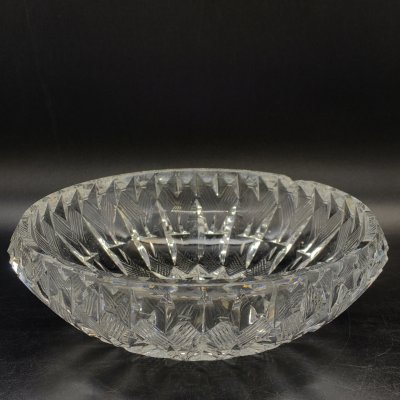 купить Фруктовница (конфетница) с рельефным декором, стекло, СССР, 1970-1990 гг.