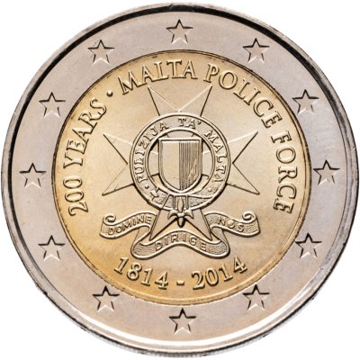 купить Мальта 2 евро (euro) 2014 200 лет полиции Мальты