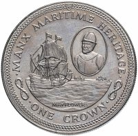 купить Остров Мэн 1 крона 1982 "Морское наследие - Мейфлауэр"