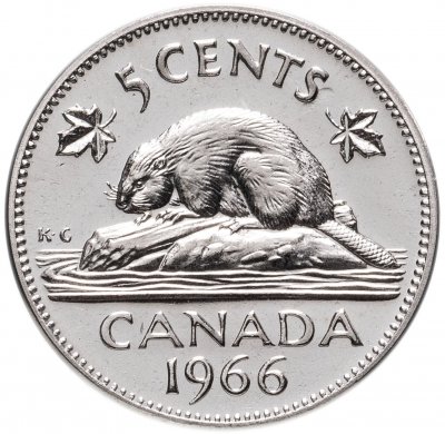 купить Канада 5 центов (cents) 1966