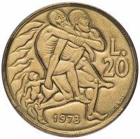 купить Сан-Марино 20 лир 1973