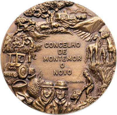 купить Настольная медаль "Праздник урожая в Монтеморо Concelho de Montemor o novo" Томпак, Португалия, 1984