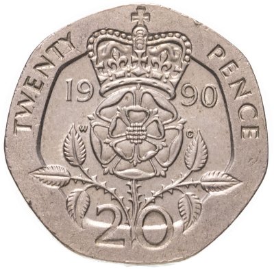 купить Великобритания 20 пенсов 1990