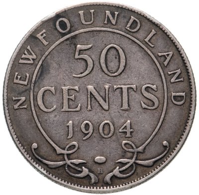 купить Ньюфаундленд 50 центов (cents) 1904