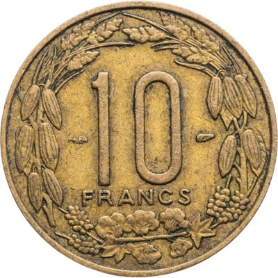 купить Французская Экваториальная Африка 10 франков (franc) 1958 Камерун