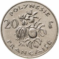 купить Французская Полинезия 20 франков (francs) 2006-2020, случайная дата