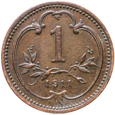 купить Австрия 1 геллер (heller) 1911