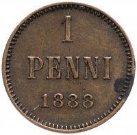 Купить 1 пенни (penni) 1888, монета для Финляндии