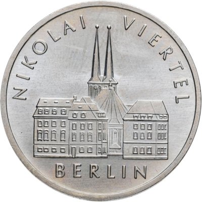 купить Германия (ГДР) 5 марок 1987 "750 лет Берлину – Квартал Николаи"