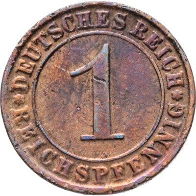 купить Германия, Веймарская республика 1 рейхспфенниг (reichspfennig) 1925