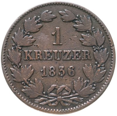 купить Германия, Баден 1 крейцер 1856