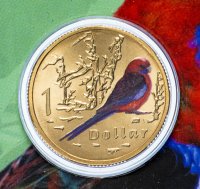 Купить Австралия 1 доллар 2011 "Попугай" UNC в буклете