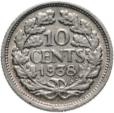 купить Нидерланды 10 центов (cents) 1938