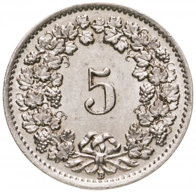 купить Швейцария 5 раппенов (rappen) 1932-1941 магнитные, случайная дата